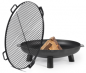 Preview: SET: Feuerschale „BALI“ 60 - 80 cm inkl. Grillrost mit 4 Griffen