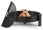 Preview: SET: Feuerschale „HAITI“ 60 - 80 cm mit halbrunder Grillplatte mit Grillrost