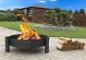 Preview: SET: Feuerschale „HAITI“ 60 - 80 cm mit halbrunder Grillplatte mit Grillrost