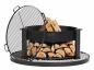 Preview: SET: Feuerschale „MONTANA“ 80 cm mit Grillrost 80 cm mit 4 Griffen