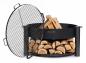 Preview: SET: Feuerschale „MONTANA“ 80 cm mit Grillrost 80 cm mit 4 Griffen