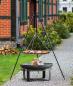 Preview: SET: Feuerschale „VIKING“ 80 cm mit Schwenkgrill 180 cm mit Kurbel und Grillrost aus Rohstahl 70 cm