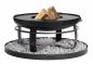 Preview: SET: Feuerschale | VIKING | 80 cm mit Grillplatte 78 cm (4 Griffe) und hohem Grillrost für die 78 cm Grillplatte