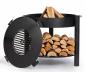 Preview: SET: Hohe Feuerschale „MONTANA“ 80 cm mit Grillplatte 78 cm (4 Griffe) und Grillrost 37 cm
