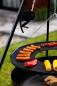 Preview: SET: Feuerschale XXL „VIKING“ 80 cm mit Schwenkgrill 180 cm mit Kurbel und Grillrost aus Rohstahl 70 cm
