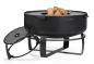 Preview: SET: Feuerschale XXL „VIKING“ 80 cm mit Grillplatte 78 cm (4 Griffe) und hohem Grillrost für die 78 cm Grillplatte