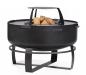 Preview: SET: Feuerschale XXL „VIKING“ 80 cm mit Grillplatte 78 cm (4 Griffe) und hohem Grillrost für die 78 cm Grillplatte