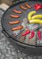 Preview: Grillrost mit 4 Griffen aus Rohstahl für Feuerschale | 80 cm