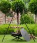 Preview: Schwenkgrill „TIPI“ 210 cm - Grillrost aus Edelstahl oder Rohlstahl 50 - 80cm