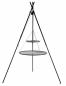 Preview: Schwenkgrill „TIPI“ 210 cm - Grillrost aus Edelstahl oder Rohlstahl 50 - 80cm