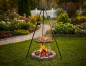 Preview: Schwenkgrill | Dreibein 180 cm mit Winde - Grillrost aus Edelstahl