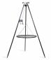 Preview: Schwenkgrill | Dreibein 180 cm mit Winde - Grillrost aus Rohstahl