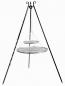 Preview: Schwenkgrill 180 cm - Doppelrost aus Edelstahl 70 cm + 40 cm und 80 cm + 40 cm
