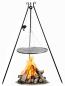 Preview: Schwenkgrill | Dreibein 180 cm mit Winde - Grillrost aus Rohstahl