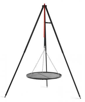 Preview: Schwenkgrill 180 cm - Grillrost aus Rohstahl 50 cm