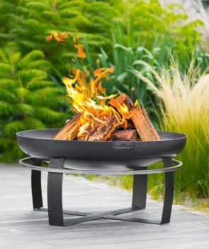 Preview: SET: Feuerschale | VIKING | 80 cm inkl. Randdeckel 81,5 cm