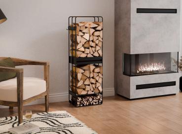 Preview: Kaminholzregal | LOFT | 120x40x25 cm