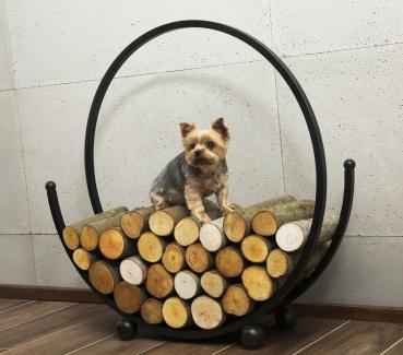 Kaminholzregal | SPIRAL | 80 cm