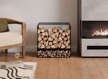 Preview: Kaminholzregal | ZENO | 60x60x25 cm