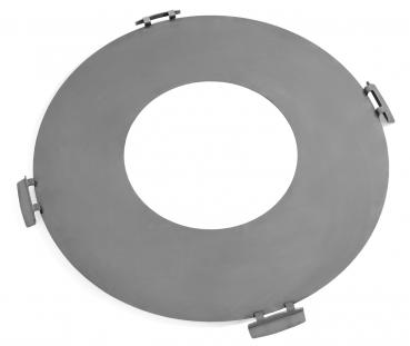 Rostfreie Grillplatte für Feuerschale mit 4 Griffen | 102 cm