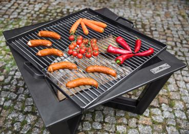 Preview: Grillrost aus Rohstahl 58 x 58 cm für Feuerschale | 80 cm und 70 x 70 cm
