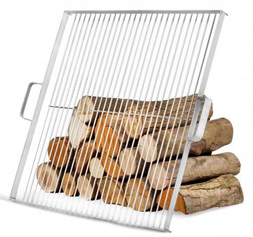 Preview: Grillrost aus Edelstahl 44 x 44 cm für Feuerschale | 60 cm
