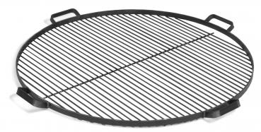 Grillrost mit 4 Griffen aus Rohstahl für Feuerschale | 70 cm