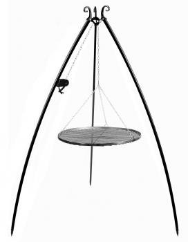 Schwenkgrill | Dreibein 200 cm mit Winde - Grillrost aus Rohstahl