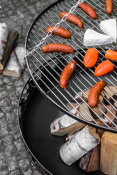 Schwenkgrill „TIPI“ 210 cm - Grillrost aus Edelstahl oder Rohlstahl 50 - 80cm