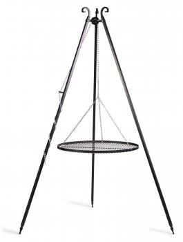 Preview: Schwenkgrill 180 cm - Grillrost aus Rohstahl 50 cm