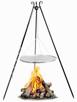Schwenkgrill 180 cm - Grillrost aus Rohstahl 50 cm