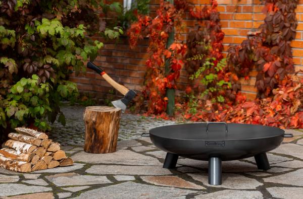 SET: Feuerschale „BALI“ 60 - 100 cm inkl. Deckel 60,5 - 101,0 cm