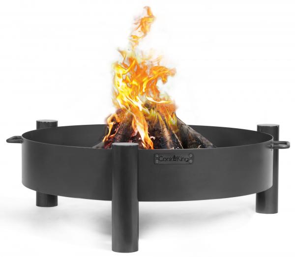 SET: Feuerschale „HAITI“ 60 - 80 cm mit Grillrost mit 4 Griffen