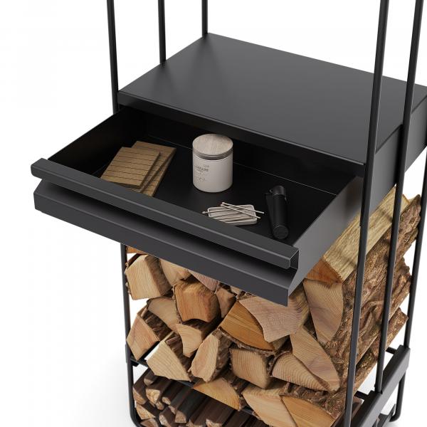 Kaminholzregal | LOFT | 120x40x25 cm