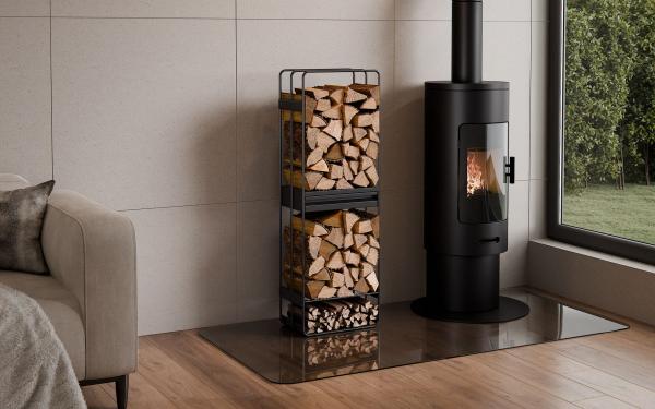 Kaminholzregal | LOFT | 120x40x25 cm