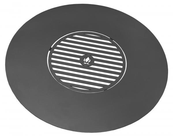 Grillplatte für Feuerschale 102 cm mit Grillrost 47 cm