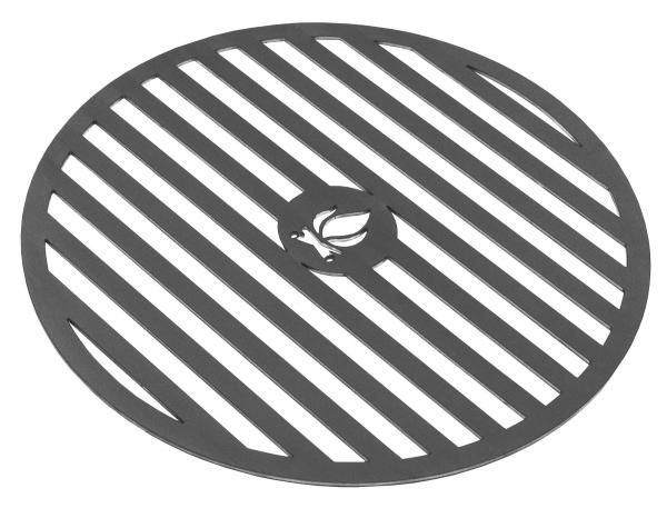 Grillplatte für Feuerschale 102 cm mit Grillrost 47 cm und 4 Griffen
