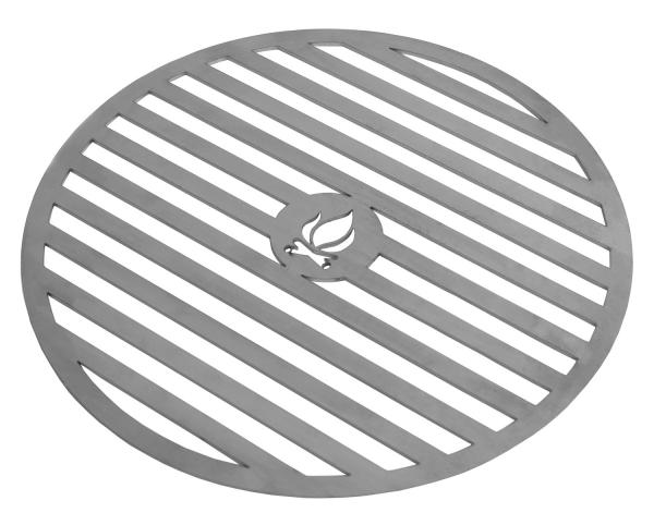 Rostfreie Grillplatte für Feuerschale 102 cm mit Grillrost 47 cm und 4 Griffen