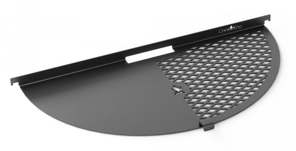 Halbrunde Grillplatte mit Grillrost 58 cm für eine Feuerschale | 60 cm