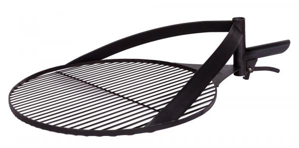 Naturstahlgrillrost mit einem Griff für Feuerschale | MONTANA X | 50 cm