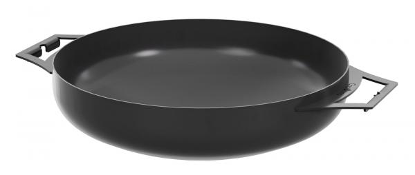 Naturstahlwok mit zwei Griffen | 40 cm