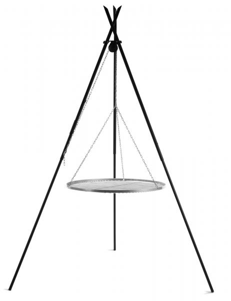 Schwenkgrill 180 cm - Grillrost aus Rohstahl 50 cm