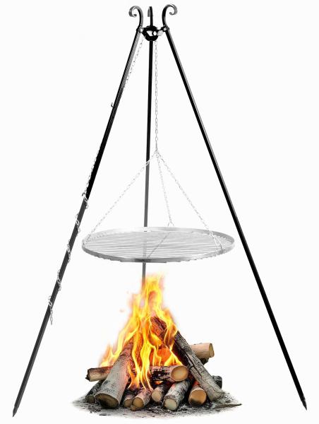 Schwenkgrill 180 cm - Grillrost aus Edelstahl