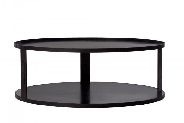 Runde Feuerschalenbasis mit Holzfach | 72 cm