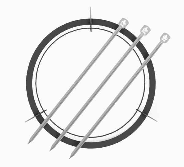 Hoher Ring für Grillplatte